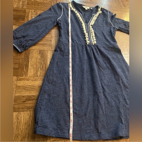 Boden Carina Pom Pom Dress Heathered Navy Size 2 - Picture 11 of 15